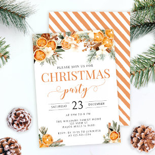 Cartes Pour Fêtes Annuelles Oranges séchées d'hiver fête de Noël