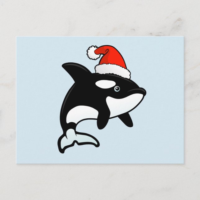 Cartes Pour Fêtes Annuelles Orca Père Noël (Devant)