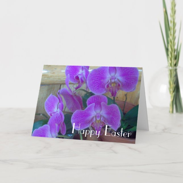 Cartes Pour Fêtes Annuelles Orchidée pour Pâques (Devant)