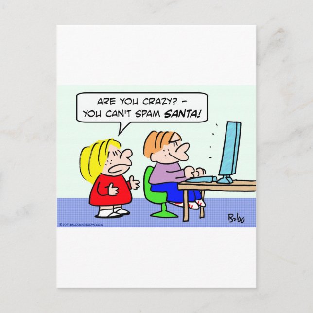 Cartes Pour Fêtes Annuelles ordinateur internet ne peut pas spam enfants père  (Devant)