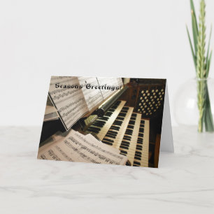 Cartes Pour Fêtes Annuelles Organe music