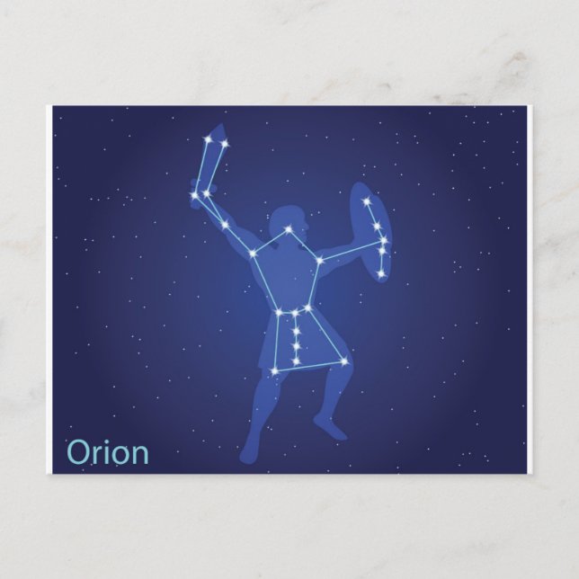 Cartes Pour Fêtes Annuelles Orion le chasseur dans la mythologie grecque (Devant)