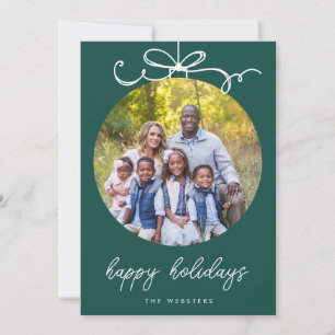 Cartes Pour Fêtes Annuelles Ornament de Bow en gros Jade Green Photo