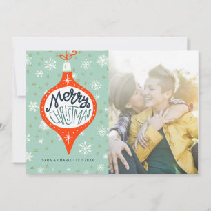 Cartes Pour Fêtes Annuelles Ornement à main   Photo de vacances LGBT