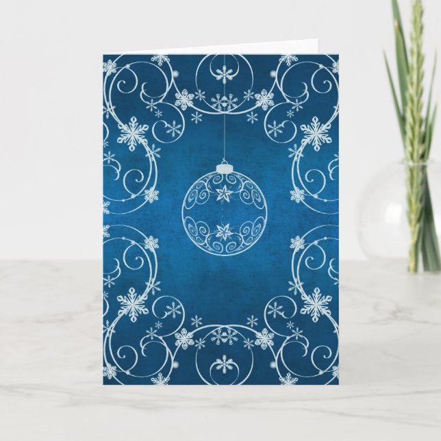 Cartes Pour Fêtes Annuelles Ornement contemporain (Devant)