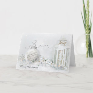 Cartes Pour Fêtes Annuelles Ornement de Noël avec la lanterne de musique et de
