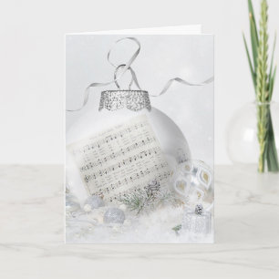 Cartes Pour Fêtes Annuelles Ornement de Noël avec musique