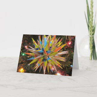 Cartes Pour Fêtes Annuelles Ornement de Noël de l'étoile polonaise