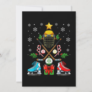 Cartes Pour Fêtes Annuelles Ornement de Noël drôle de hockey sur glace pour ar