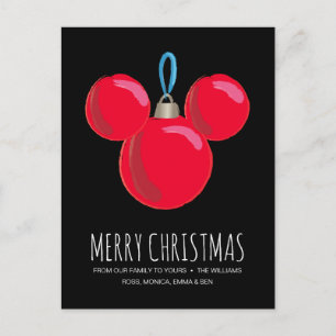 Cartes Pour Fêtes Annuelles Ornement de Noël Mickey Mouse