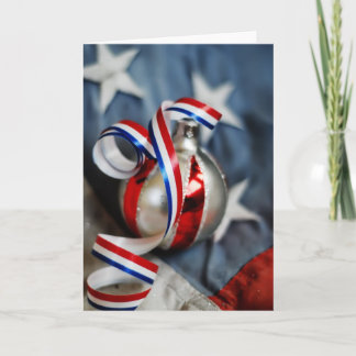 Cartes Pour Fêtes Annuelles Ornement patriotique simple