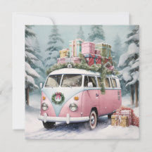 Ornement rose vintage Vanagon