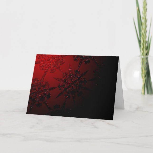 Cartes Pour Fêtes Annuelles Ornement rouge (Devant)