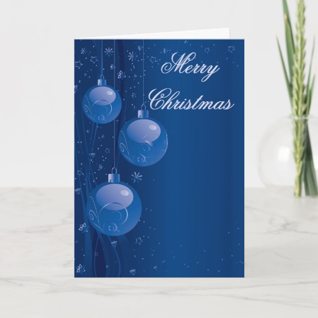 Cartes Pour Fêtes Annuelles Ornements de Noël (Devant)
