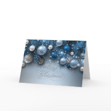 Ornements de vacances de Noël - bleus