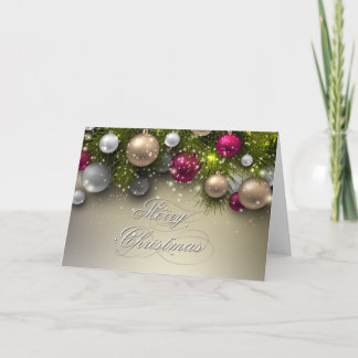 Cartes Pour Fêtes Annuelles Ornements de vacances de Noël - multi