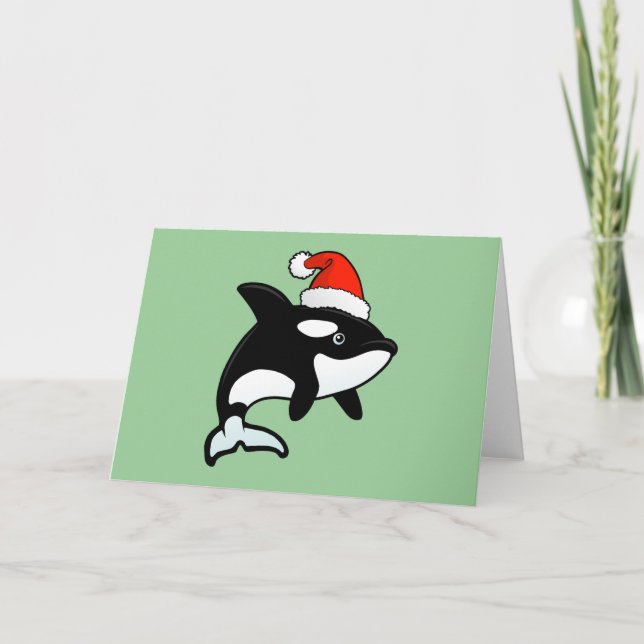 Cartes Pour Fêtes Annuelles Orque Père Noël (Devant)