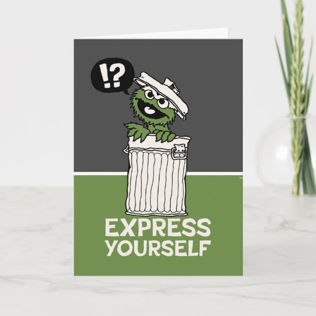 Cartes Pour Fêtes Annuelles Oscar le Groupement Express Vous-même (Devant)