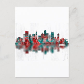 Cartes Pour Fêtes Annuelles Ottawa Canada Skyline