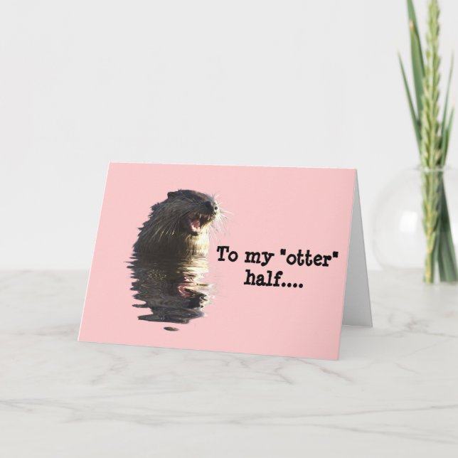 Cartes Pour Fêtes Annuelles OTTER Valentine's Day Card (Devant)