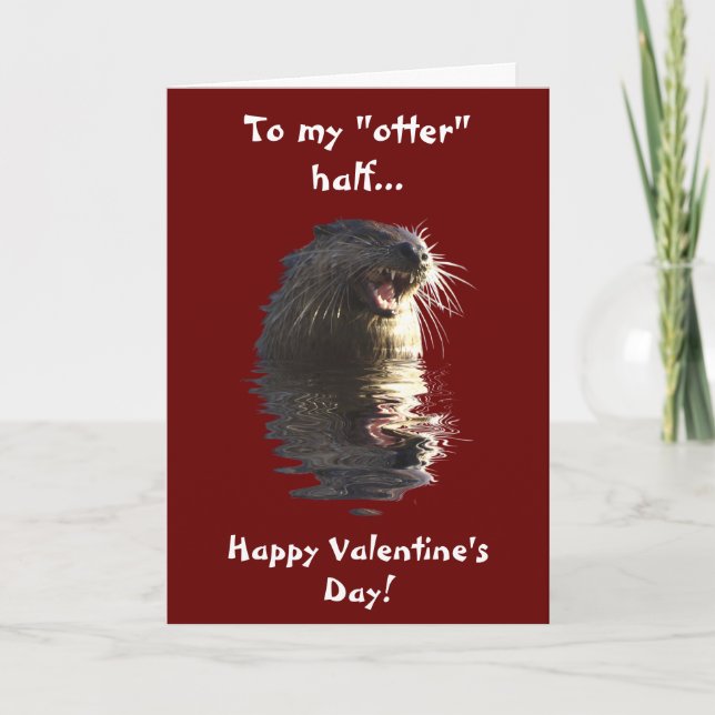 Cartes Pour Fêtes Annuelles OTTER Valentine's Day Card (Devant)