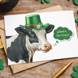 Cartes Pour Fêtes Annuelles Où est la fête ? Drôle St. Patrick's Day irlandais