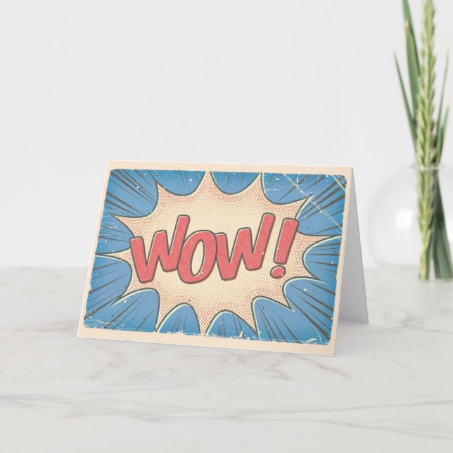 Cartes Pour Fêtes Annuelles Ouah ! (Devant)