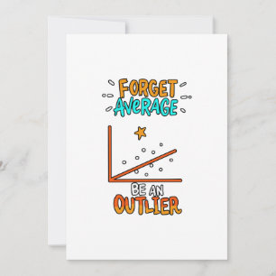 Cartes Pour Fêtes Annuelles Oublier Moyenne Être Un Math Pun Mot Joke Cadeau