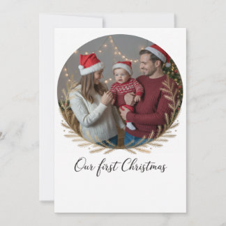 Cartes Pour Fêtes Annuelles Our First Christmas Together – Personalized
