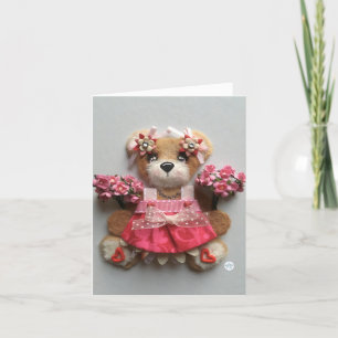 Cartes Pour Fêtes Annuelles Ours de coeur