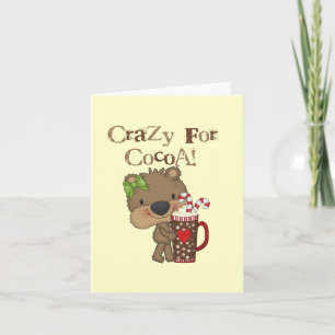 Cartes Pour Fêtes Annuelles Ours de fille fou pour le cacao