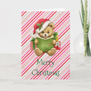 Cartes Pour Fêtes Annuelles Ours de nounours mignon de Noël