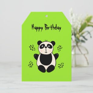 Cartes Pour Fêtes Annuelles Ours de panda