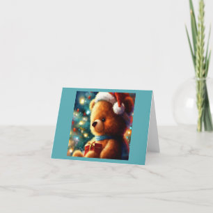 Cartes Pour Fêtes Annuelles Ours en peluche de Noël 3