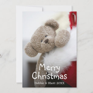 Cartes Pour Fêtes Annuelles Ours en peluche en stock de Noël