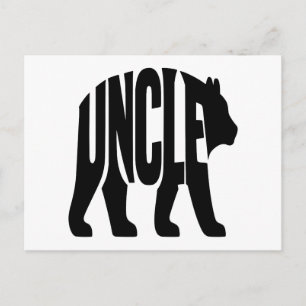 Cartes Pour Fêtes Annuelles Ours Oncle