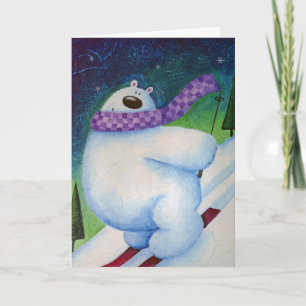 Cartes Pour Fêtes Annuelles Ours polaire