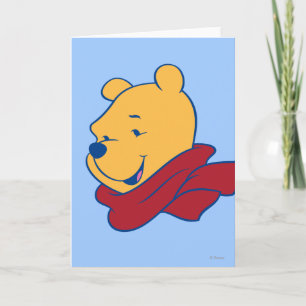 Cartes Pour Fêtes Annuelles Ourson dans l'Écharpe rouge