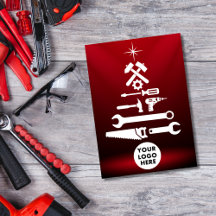 Outils d'Arbre de Noël de l'entrepreneur du logo p