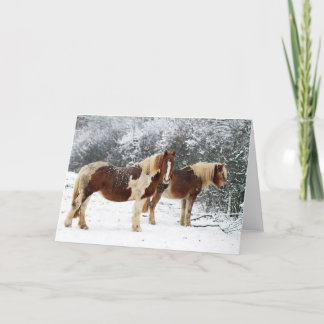 Cartes Pour Fêtes Annuelles Paddock d'hiver