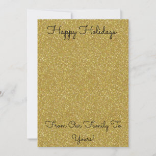 Cartes Pour Fêtes Annuelles Paillettes dorées