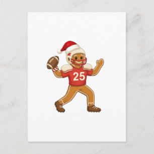 Cartes Pour Fêtes Annuelles Pain d'épice Football Noël 2026 Fêtes Sport