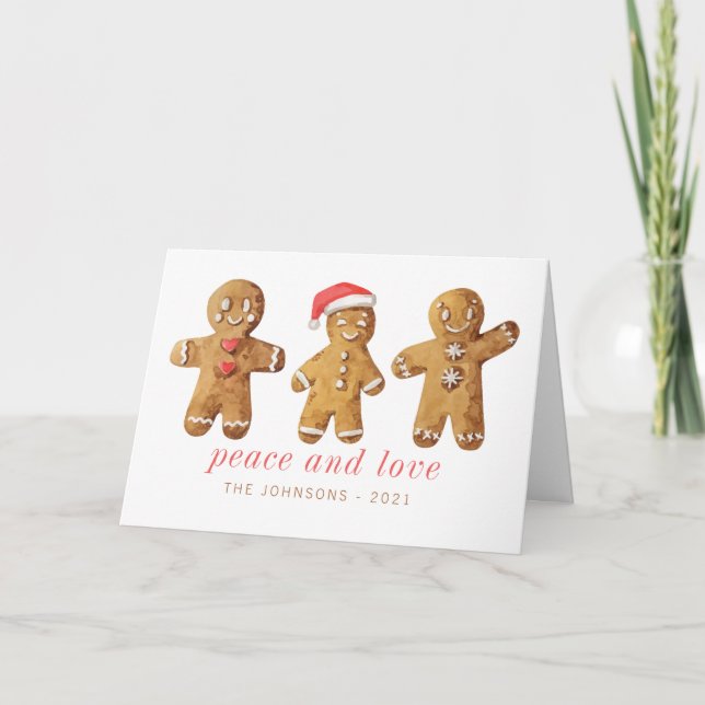 Cartes Pour Fêtes Annuelles Pain d'épice mûre moderne Homme (Devant)