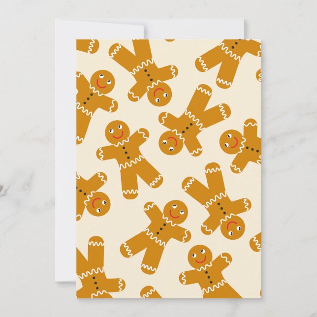 Cartes Pour Fêtes Annuelles Pain d'épices Cookies à la crème (Devant)