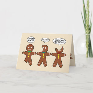 Cartes Pour Fêtes Annuelles Pain d'épices Hommes QUEL AN Personnaliser