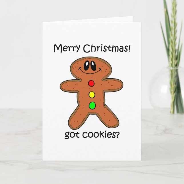 Cartes Pour Fêtes Annuelles pain d'épices Noël (Devant)
