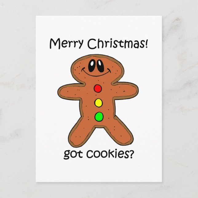 Cartes Pour Fêtes Annuelles pain d'épices Noël (Devant)