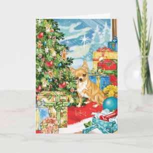 Cartes Pour Fêtes Annuelles Pain d'épices veut Chihuahua Art de Noël