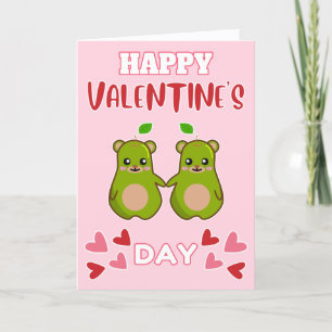 Cartes Pour Fêtes Annuelles Paire d'oreille mignonne HEUREUSE SAINTE-VALENTIN