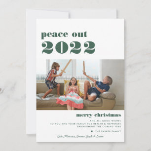 Cartes Pour Fêtes Annuelles Paix 2023   Joyeuse photo de Noël